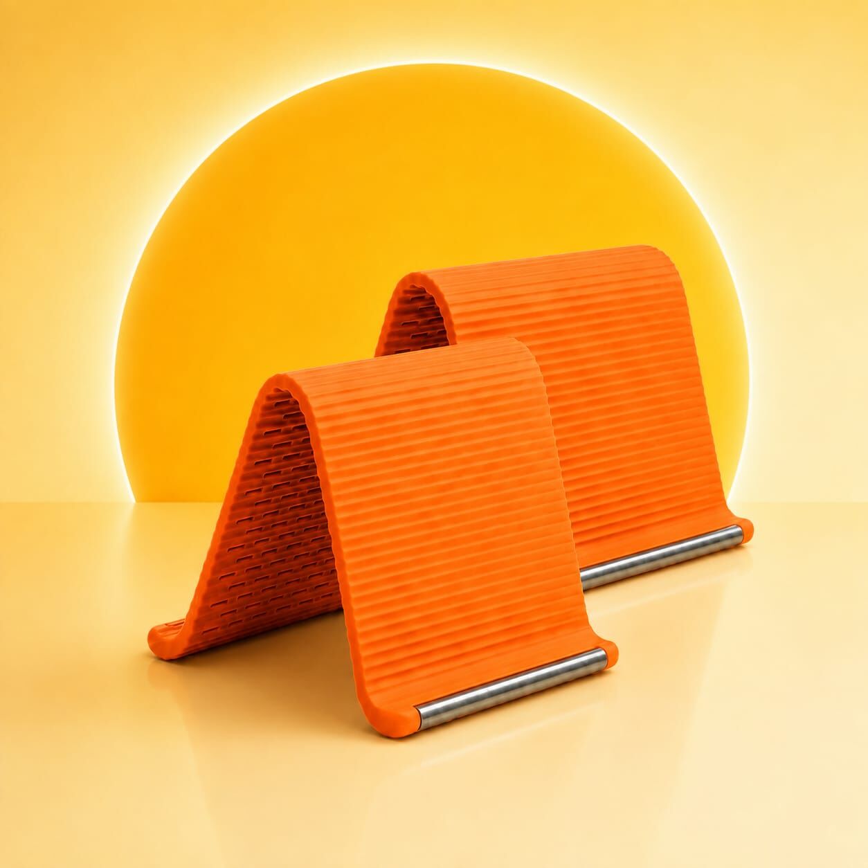 Foldable silicone phone holder